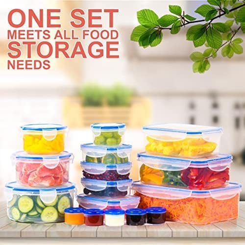 32‑Piece Airtight Meal Prep Containers Set – Stackable, Leak‑Proof, BPA‑Free (Microwave, Freezer & Dishwasher Safe)