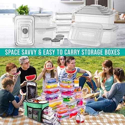 50‑Piece Airtight Meal Prep Containers Set – Stackable, Leak‑Proof, BPA‑Free (Microwave, Freezer & Dishwasher Safe)