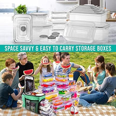 50‑Piece Airtight Meal Prep Containers Set – Stackable, Leak‑Proof, BPA‑Free (Microwave, Freezer & Dishwasher Safe)