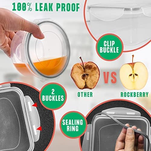 50‑Piece Airtight Meal Prep Containers Set – Stackable, Leak‑Proof, BPA‑Free (Microwave, Freezer & Dishwasher Safe)