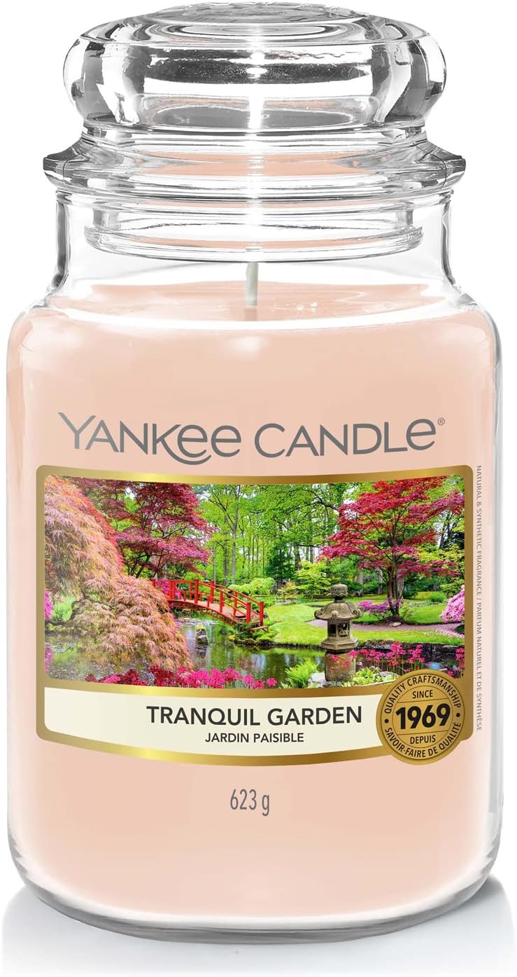 Yankee Candle Tranquil Garden Large Jar – Eucalyptus & Floral Blend