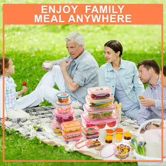 38‑Piece Airtight Meal Prep Containers Set – Stackable, Leak‑Proof, BPA‑Free (Microwave, Freezer & Dishwasher Safe)