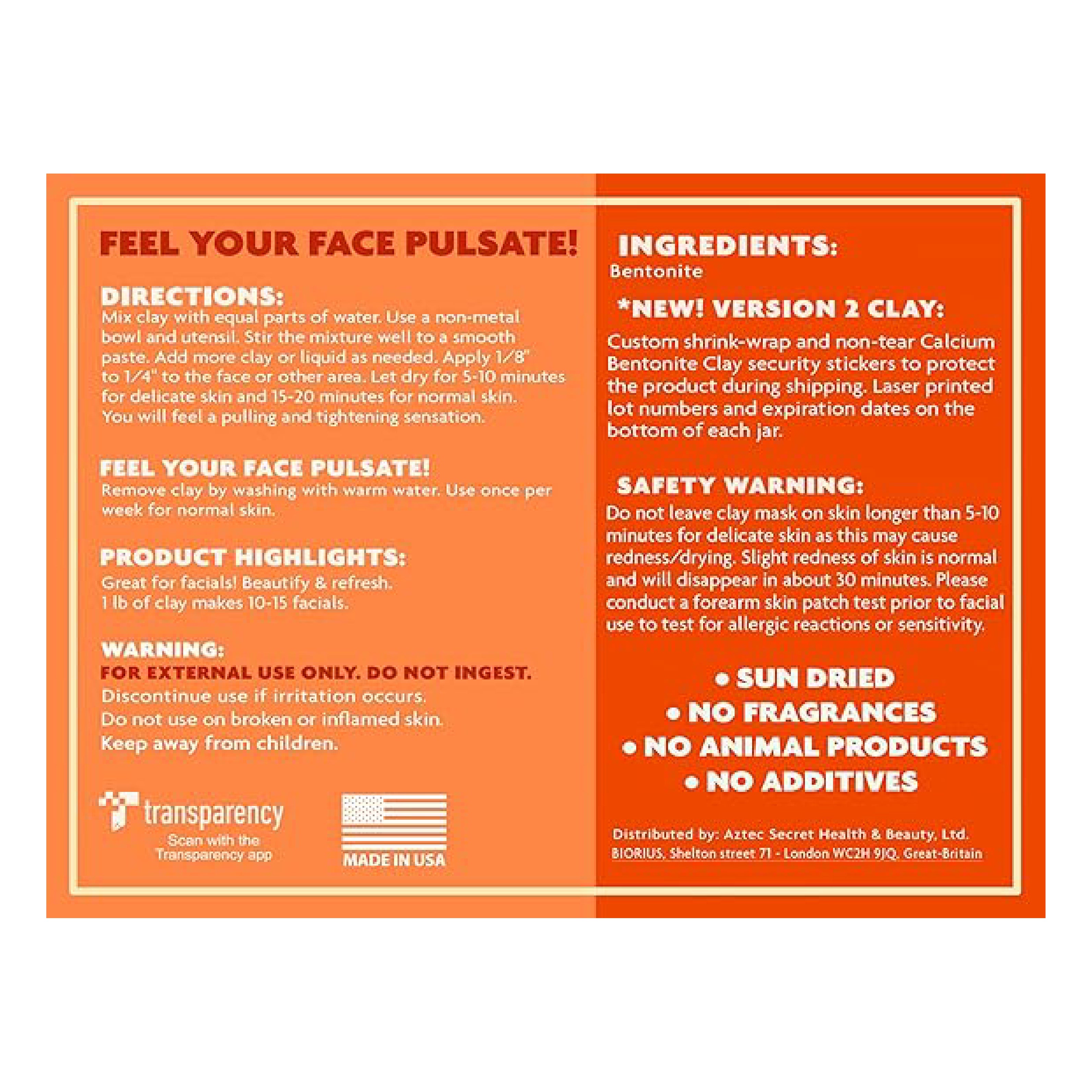 Aztec Secret - Cleansing Facial & Body Mask 900 grams