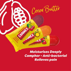 Carmex Minis Lip Balm Trio - Cherry, Strawberry, Pineapple