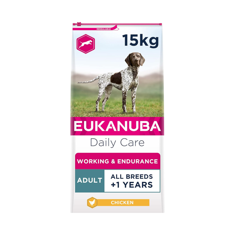 Eukanuba Working & Endurance Dog Food – High Protein Chicken Formula (15kg)