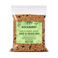 RockBerry Seed & Grain Mix Wild Bird Seed, 4 kg