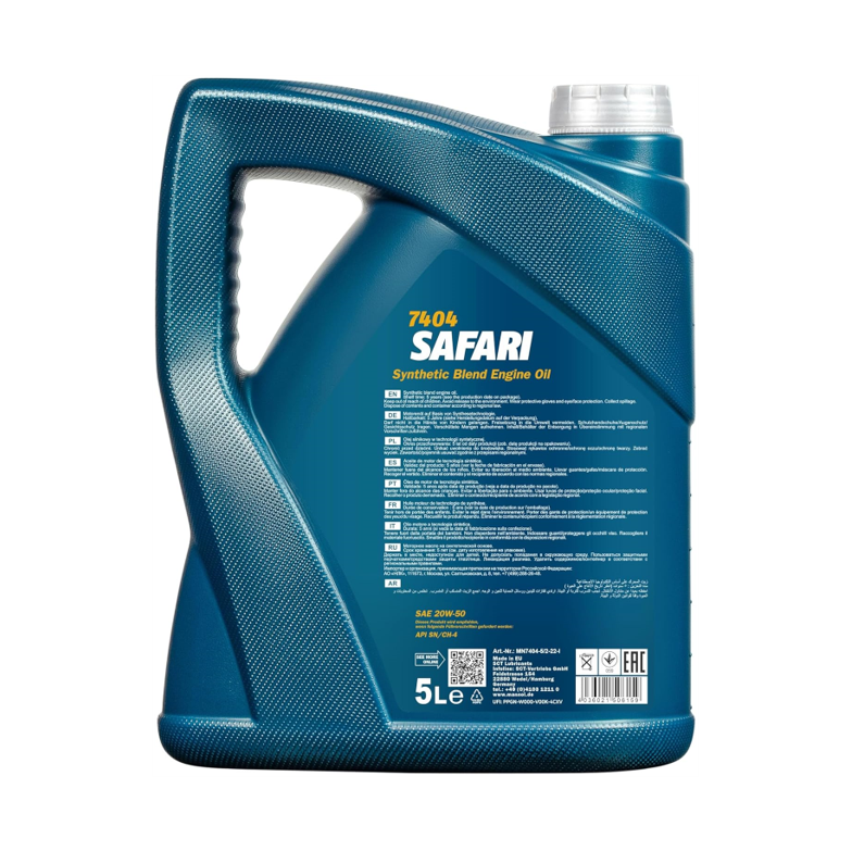 Mannol Safari 20W-50 API SN/CH-4 Engine Oil 7404 - 5L