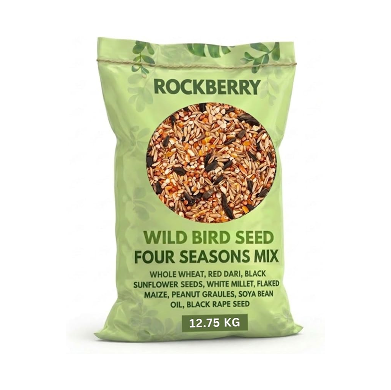 RockBerry Four Season Mix Wild Bird Seed, 12.75 kg