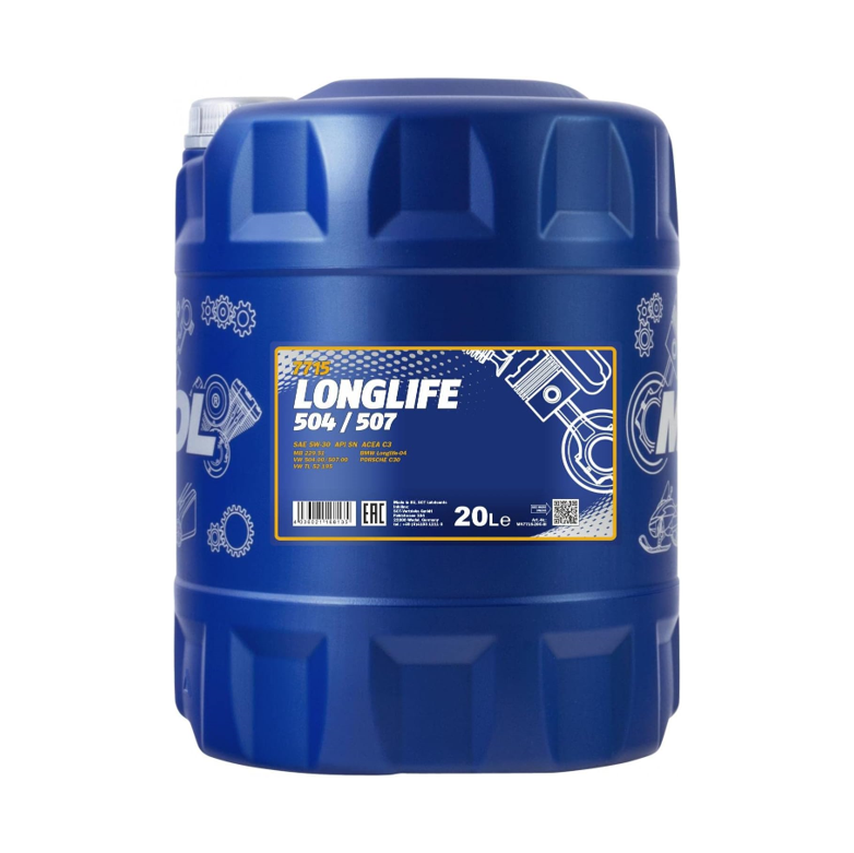 Mannol Longlife 504/507 5W-30 ACEA C3 Engine Oil 7715 - 20L
