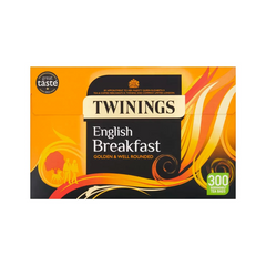 Twinings English Breakfast Tea Bags (300 Pack) – Rich, Robust & Reviving – The Perfect Morning Brew!