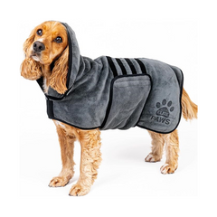 Elite Paws Luxury Dog Drying Coat – Super Absorbent Microfibre Robe (Large)