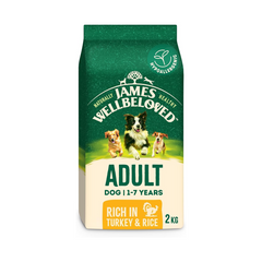 James Wellbeloved Adult Dog Food – Turkey & Rice Hypoallergenic Dry Formula (2kg)