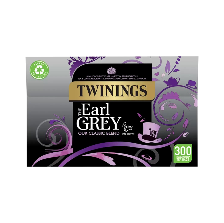 Twinings Earl Grey Tea Bags (300 Pack) – Classic Bergamot Black Tea | Refined & Fragrant
