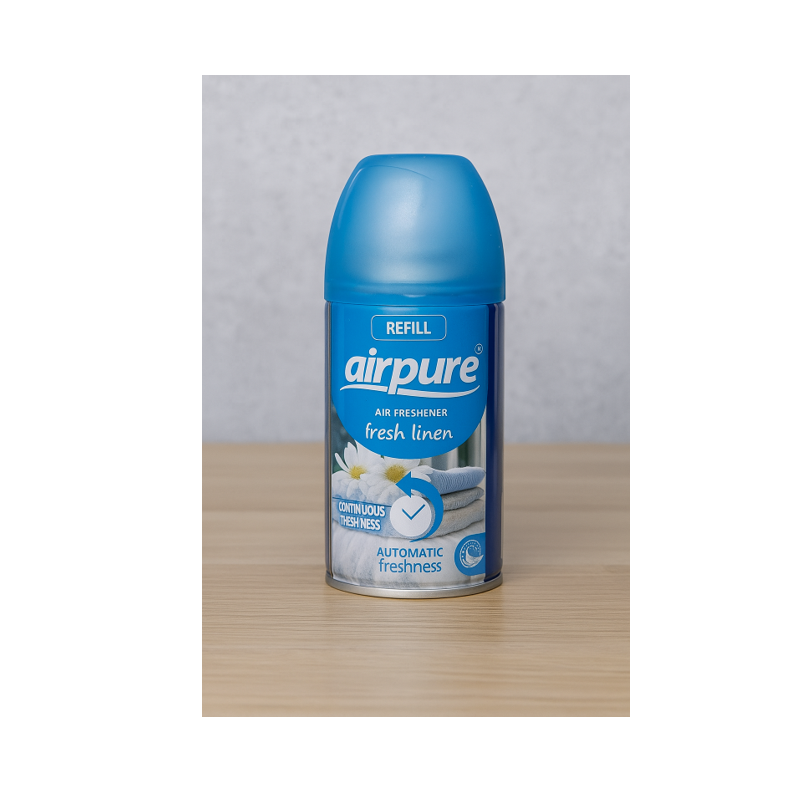 Airpure Fresh Linen Automatic Spray Refills – 6 × 250 ml