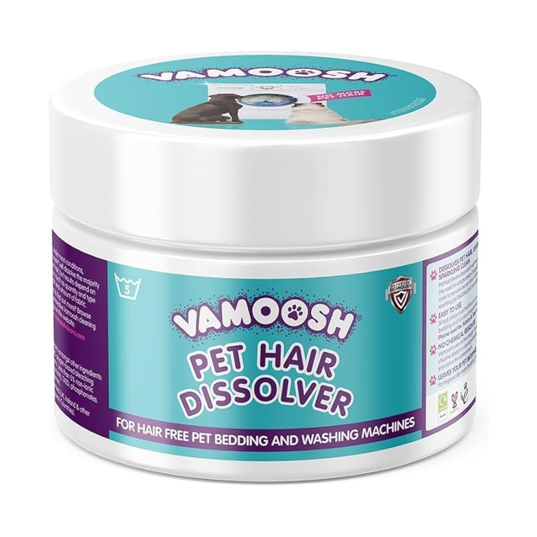 Vamoosh Pet Hair Dissolver Powder – Washing Machine Cleaner for Pet Hair & Odours (500g)