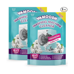 Vamoosh 6-in-1 Washing Machine Cleaner – Deep Clean, Deodorise & Descale (Pack of 2)