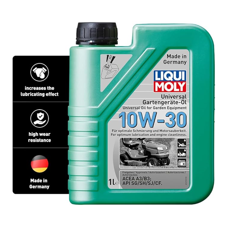 Liqui Moly 1273 Universal Garden Tool Oil 10W-30 1 Litre | Mineral Motor Oil for Lawn Mowers, Generators & 4-Stroke Engines