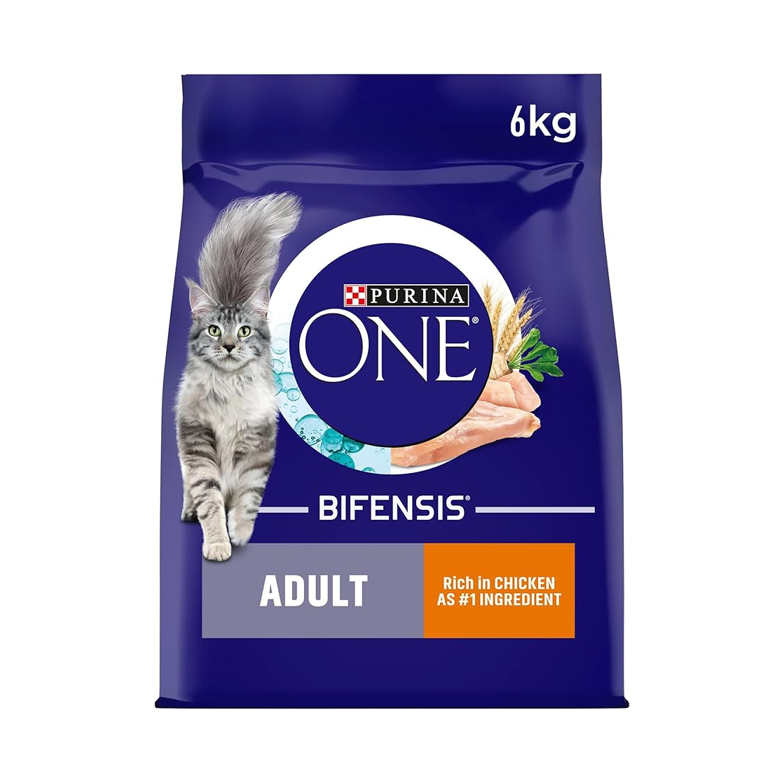 PURINA ONE Adult Cat Food – Chicken & Wholegrain Complete Nutrition (6kg)