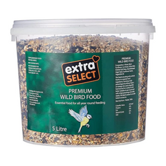 Extra Select Premium Wild Bird Food – High Energy Seed Mix (5 Litre Tub)