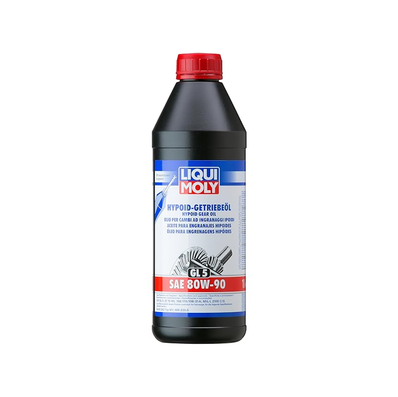 Liqui Moly Hypoid Gear Oil GL5 SAE 80W-90 - 1 Litre | For High-Load Transmissions & Axle Drives | API GL-5