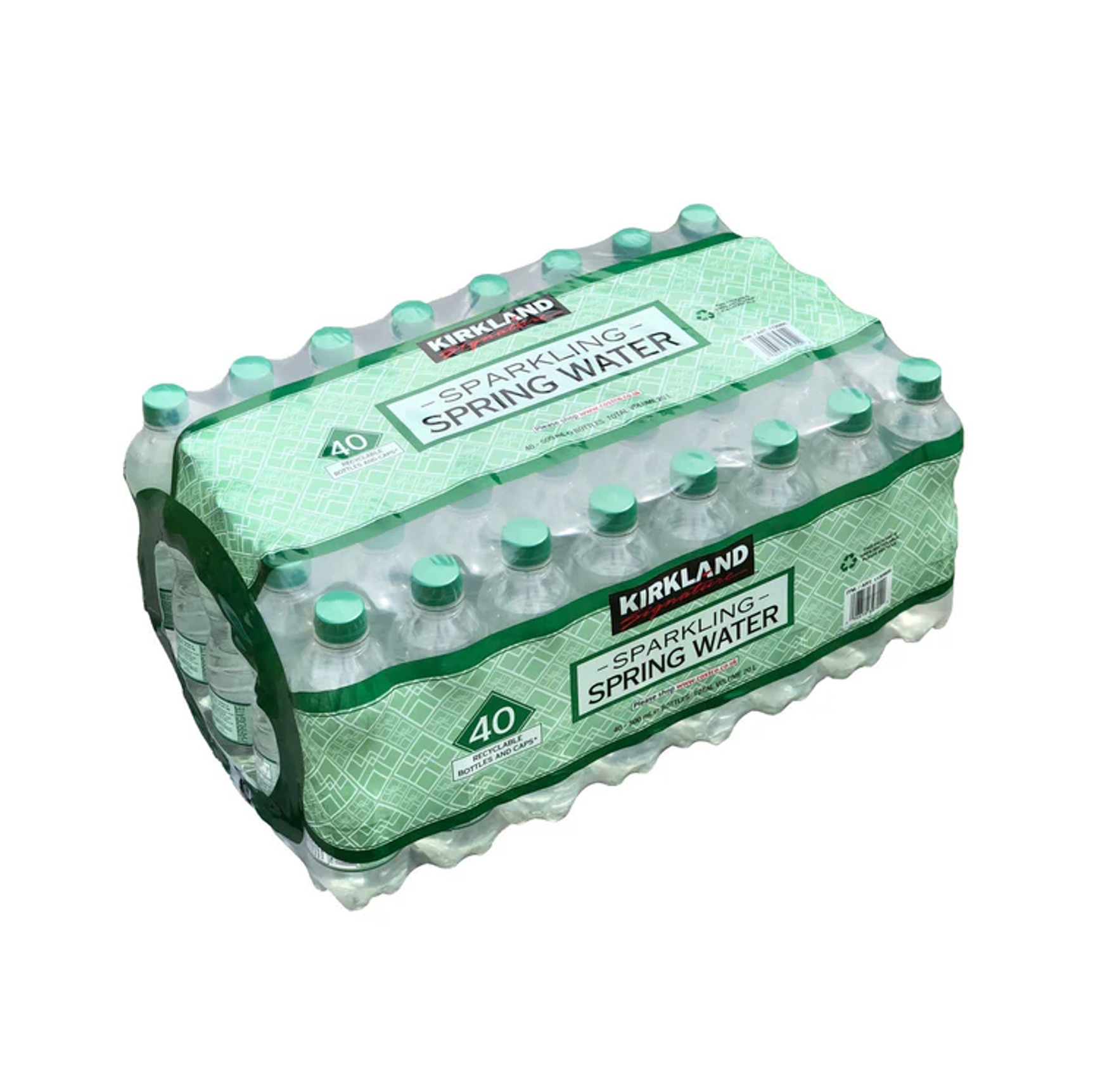 Kirkland Signature Sparkling Spring Water 500ml – Pallet Deal (42 Cases x 40 Bottles) | Bulk Fizz for Events, Retail & Catering