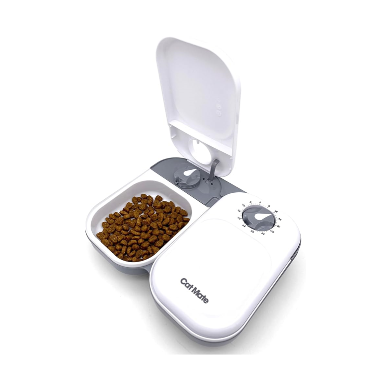 Cat Mate C200 Automatic Pet Feeder – 2 Meal Timer Feeder with Ice Pack