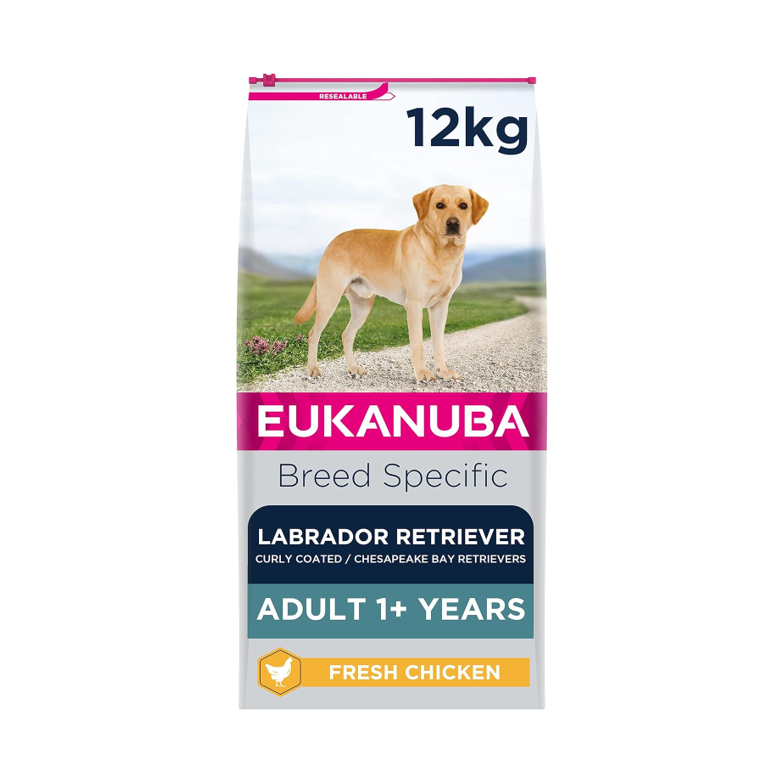 Eukanuba Adult Labrador Retriever Dog Food – Fresh Chicken Complete Nutrition (12kg)
