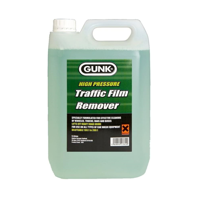 Gunk Traffic Film Remover 5L | Concentrated Vehicle Cleaner (100:1 Dilution) | For Use with All Car Wash Systems | Part No. 869