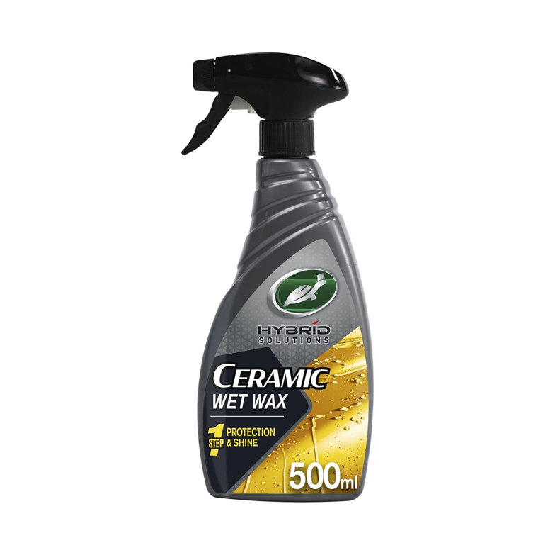Turtle Wax Hybrid Solutions Wet Wax | 500ml | Quick Dry & Shine Spray | Ceramic SiO2 Technology