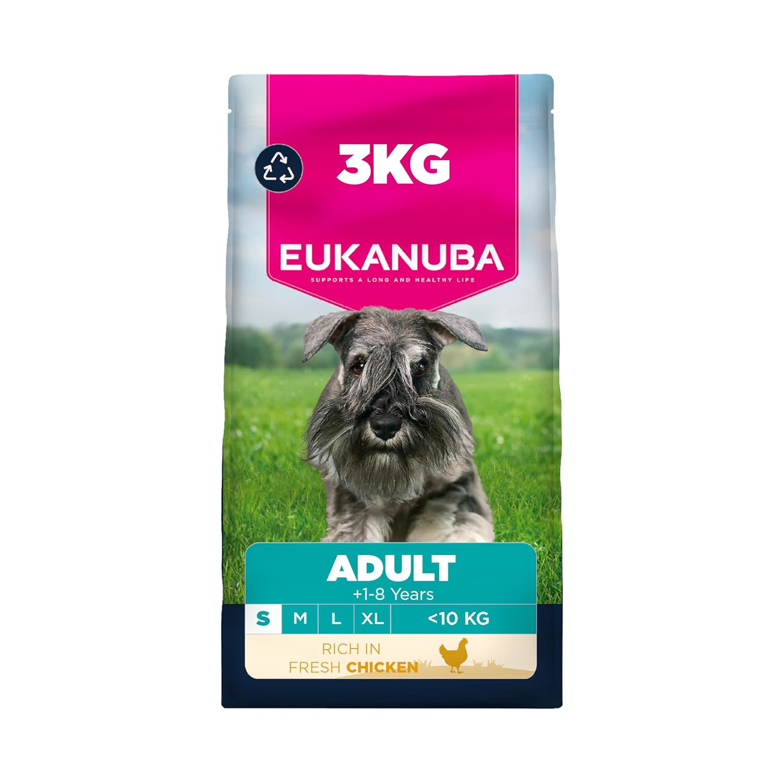 Eukanuba Adult Small Breed Dog Food – Fresh Chicken Complete Nutrition (3kg)