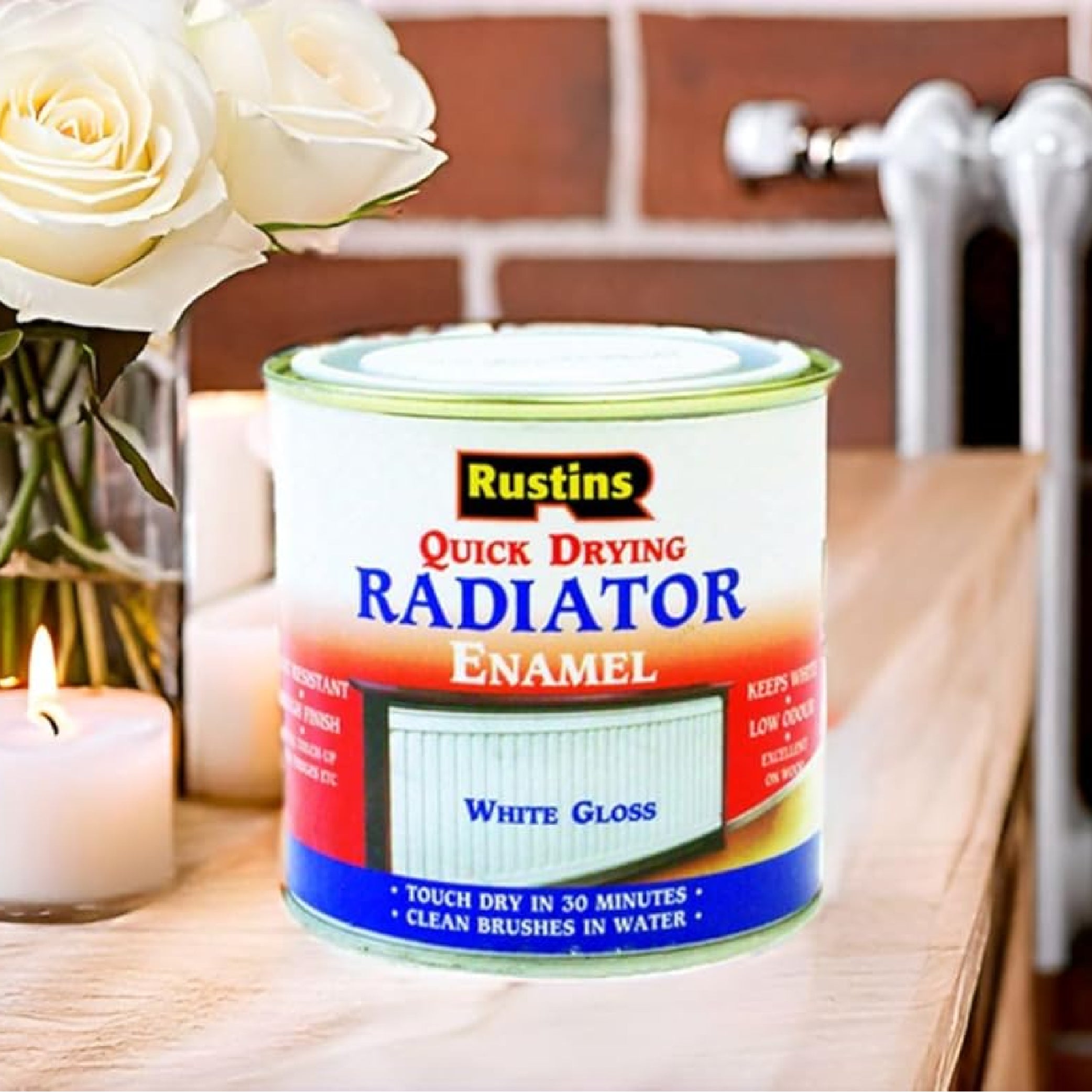 RUSTINS Drying Radiator White Gloss 250ml