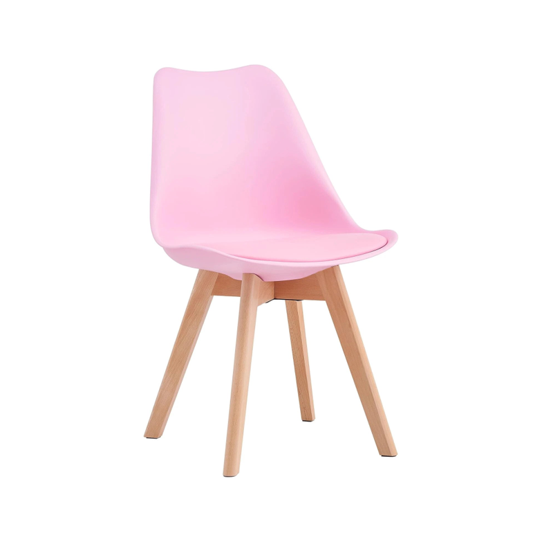 Modern Tulip Dining Chairs - Pack of 1 – Sleek Wooden Design for Kitchen, Office & Small Spaces