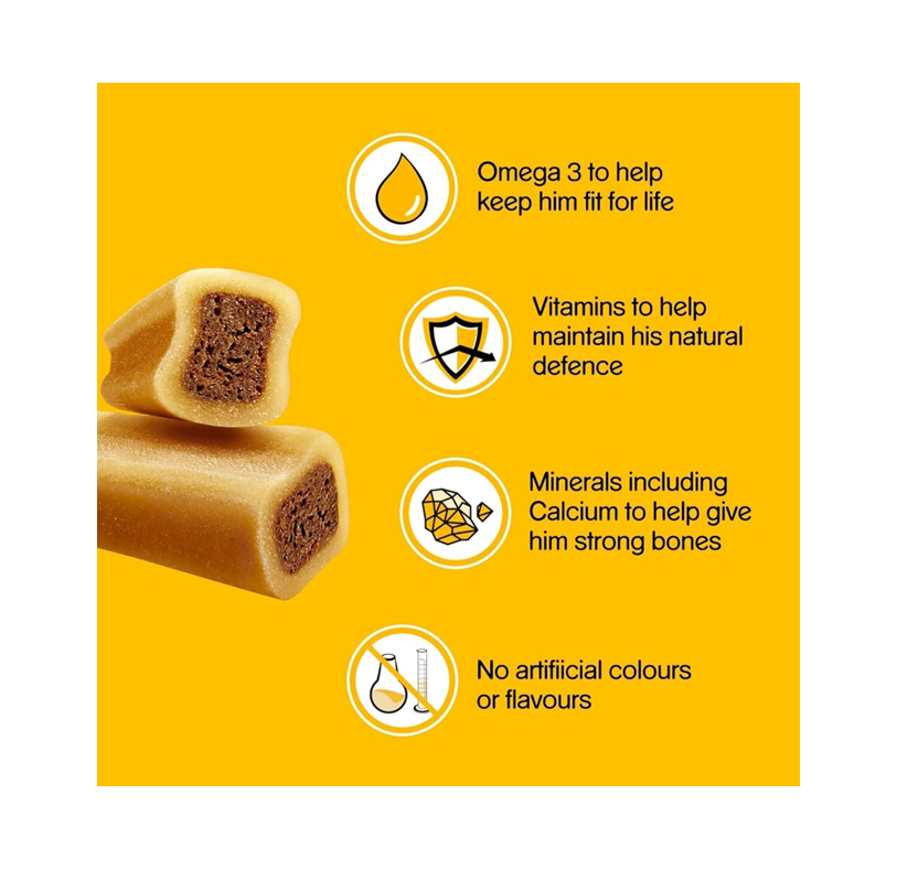 PEDIGREE Jumbone Medium Dog Treats with Beef – 2 Chews