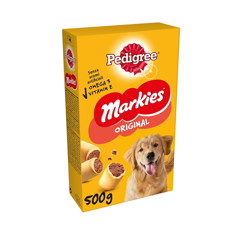 PEDIGREE Markies Original – Filled Biscuits for Dogs (12 × 500g Boxes)