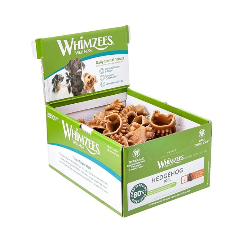 Whimzees Natural Dental Dog Treats Hedgehog Large, 1 x 30 (1.8 Kg)