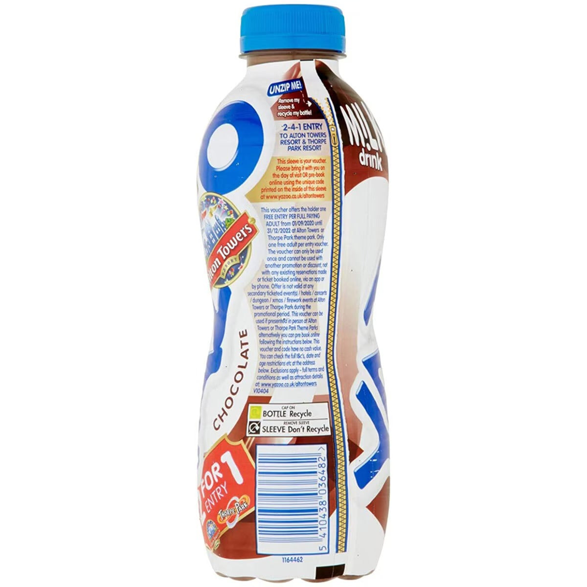 Yazoo Chocolate Milkshake – 10 × 400 ml UHT Bottles | High‑Protein, Low‑Fat Chocolate Treat