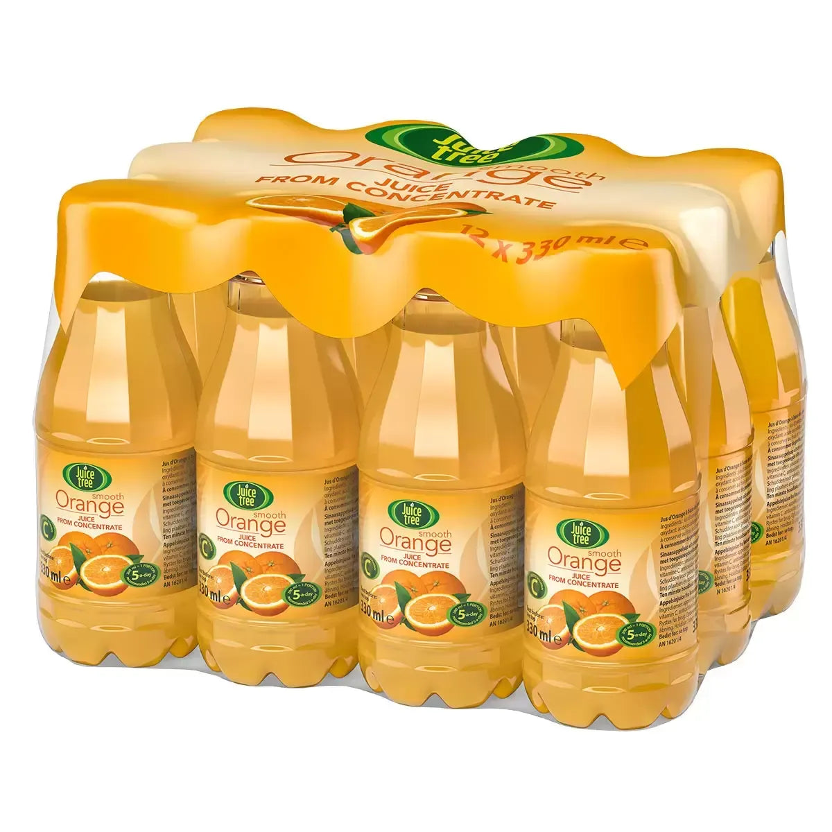 Juice Tree Orange Juice – 12 × 330 ml | Refreshingly Pure, From Concentrate