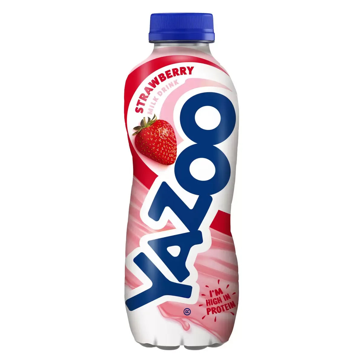 Yazoo Strawberry Milkshake – 10 × 400 ml UHT Bottles | High Protein, Low‑Fat