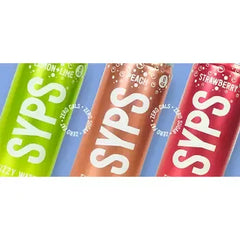 SYPS Fizzy Water – Lemon & Lime (12 × 330 ml Cans)