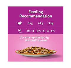 WHISKAS Tasty Mix 1+ Chef’s Choice in Gravy – Adult Cat Food (40 × 85g Pouches)