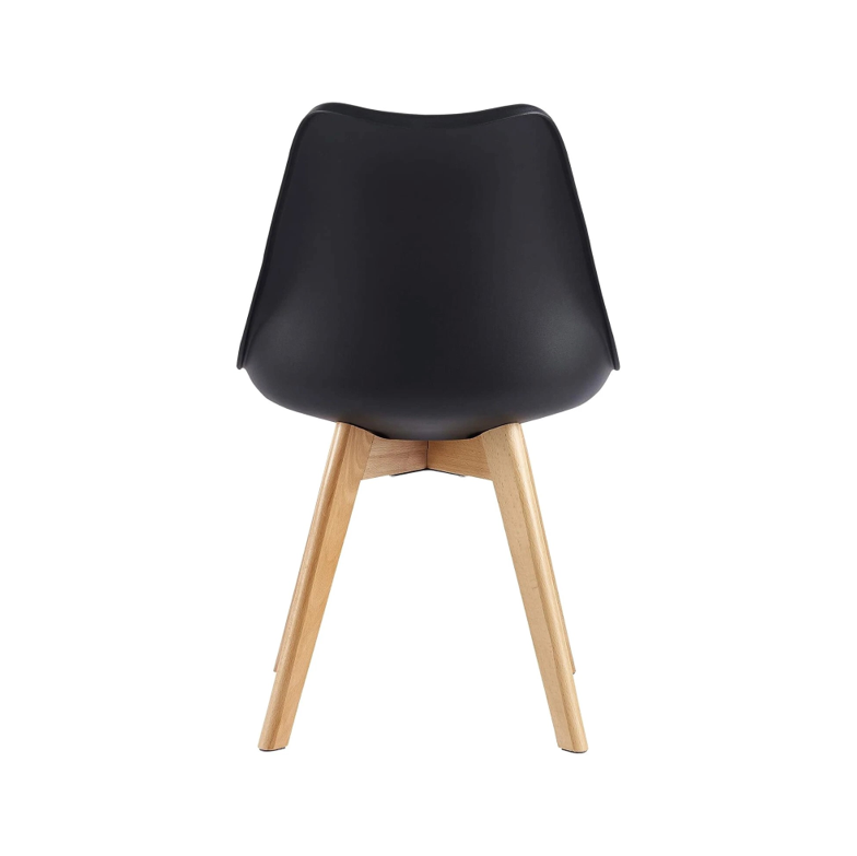 Modern Tulip Dining Chairs - Pack of 1 – Sleek Wooden Design for Kitchen, Office & Small Spaces